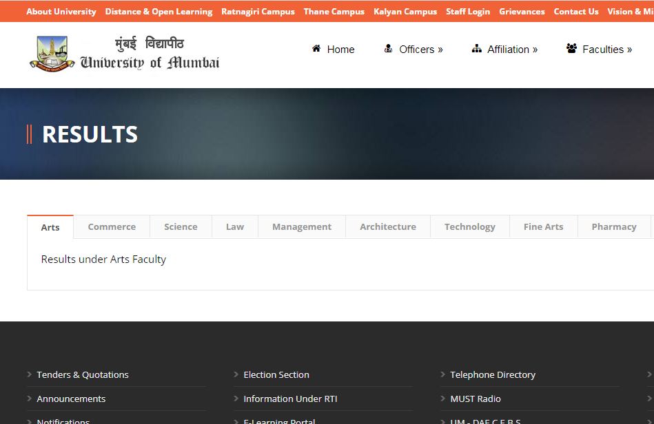 Revaluation Result Mumbai University Supplementary Exam Scrutiny Result